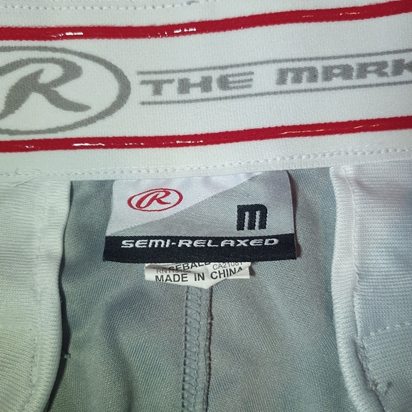 Rawlings Baseball Pants gray long  Grey Adult - Picture 4 of 5